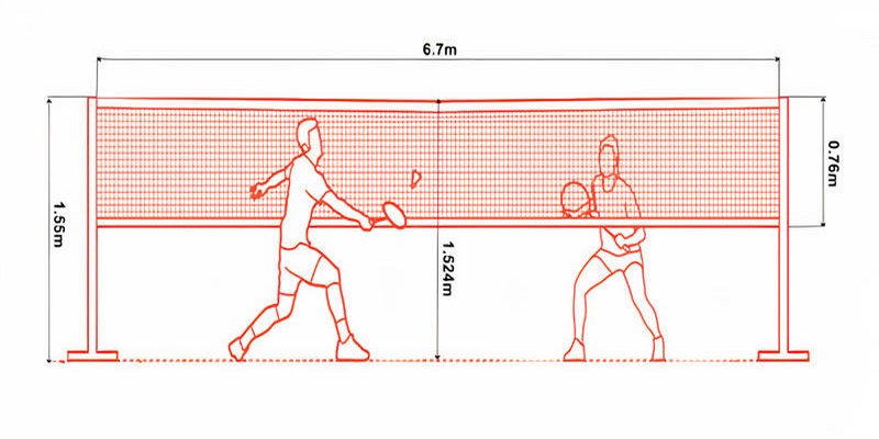 Lưới cầu lông cao bao nhiêu theo tiêu chuẩn?